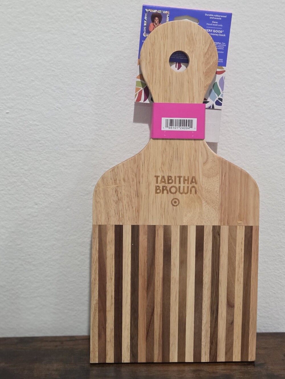 Tabitha Brown for Target Afro Pick Shaped Wood Cutting Board - Picture 5 of 7
